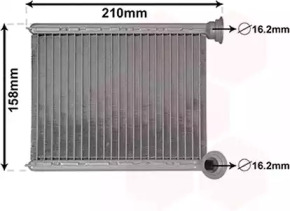 VAN WEZEL 43006629 -  Теплообменник, отопление салона